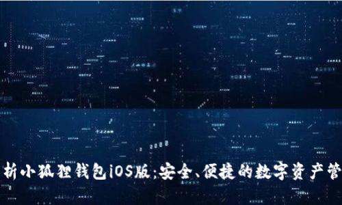 全面解析小狐狸钱包iOS版：安全、便捷的数字资产管理工具